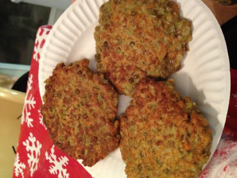 Lentil and Almond burgers