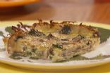 Mushroom and Spinach Quiche with Potato Crust