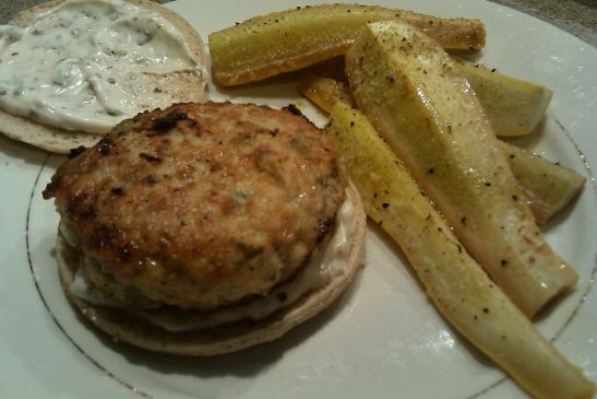 Feta and Fresh Basil Chicken Burgers