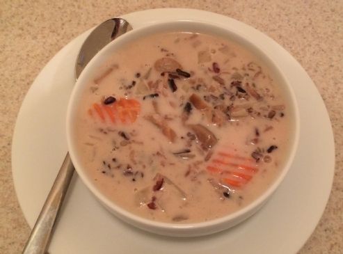 wild rice soup (vegetarian)