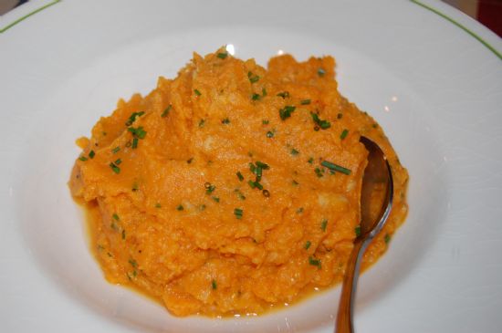 Mashed Sweet Potatoes and Celery Root
