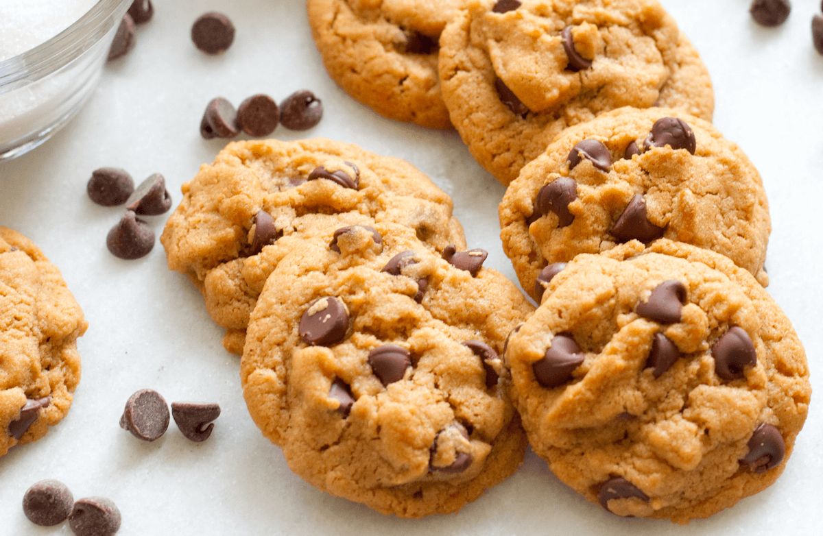 Decadent Peanut Butter Chocolate Chip Cookies with Flax