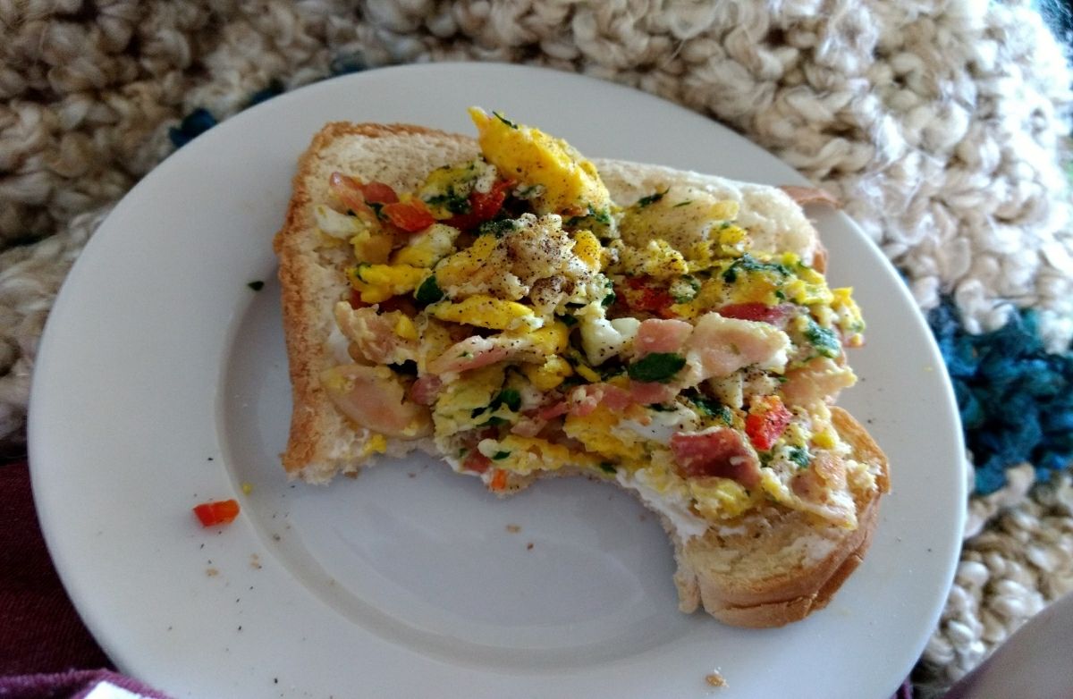 Fun rainbow toast