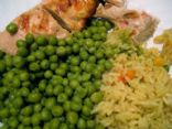 Healthy Chicken rice and Pea's