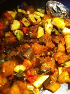 Eggplant and Zucchini - Saute with curry!