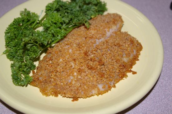 Panko and Parmesan Crusted Oven Baked Tilapia (NO ADDED SALT!)