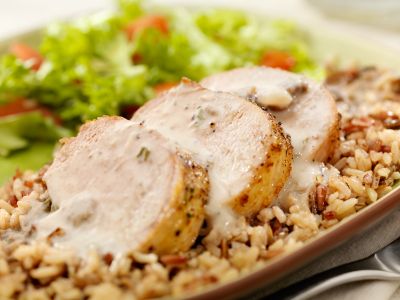 Slow Cooker Pork Loin with Creamy Sauce