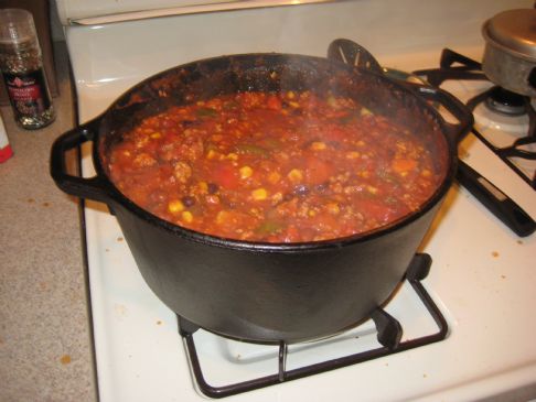 Rainbow Veggie Turkey Chili