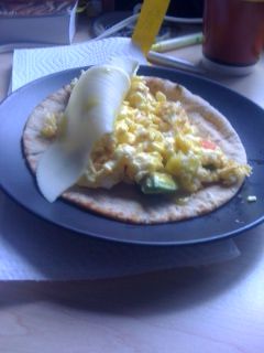 Hearty Egg Breakfast Pita