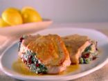 Pork Chops Stuffed w/Sun Dried Tomatoes and Spinach
