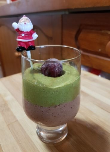 Cherry Matcha Chia Pudding