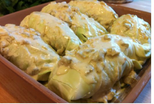 Simple Cabbage Enchiladas