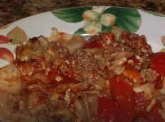 MamaCD's Cabbage Easy Cheesy Beef Casserole