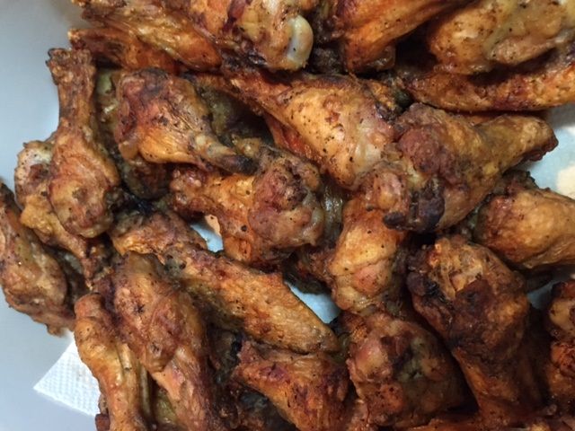 Grilled Fried Chicken Wings