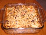 Smoky Cheese, Black Bean and Rice Casserole