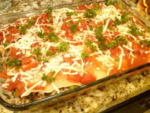 Yummy Turkey and Veggie Lasagna