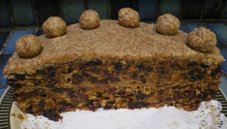 Fruit Cake - Healthy - Finished as Simnel Cake