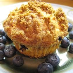 Blueberry Muffins with Streusel Topping