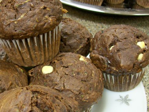 Rich Double - Chocolate Zucchini Muffins