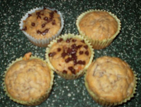 Low Calorie/ Low Fat/SugarFree Banana Muffins