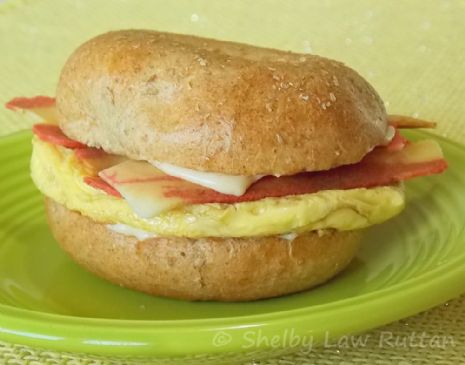 Stripple, Egg, and Cheese Mini Bagel