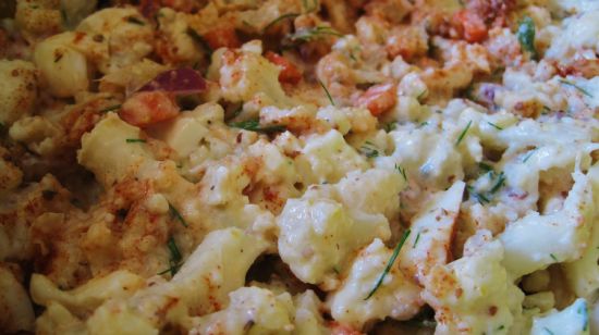 Cauliflower Potato Salad - Modified Hungry Girl Recipe