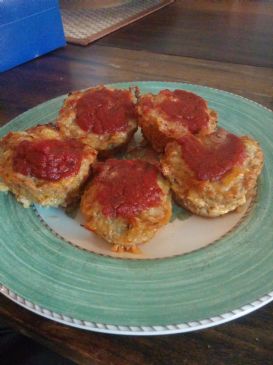 Ground Chicken Mini- Pizza burgers