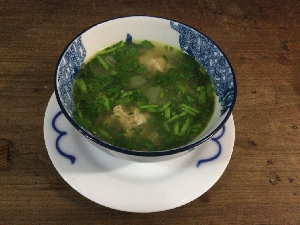 Chinese Broccoli Soup (Yu Choy)