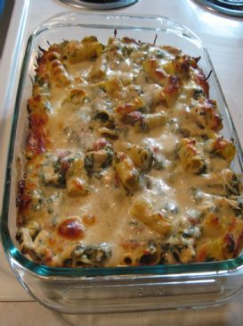 Chicken and Spinach Pasta Bake