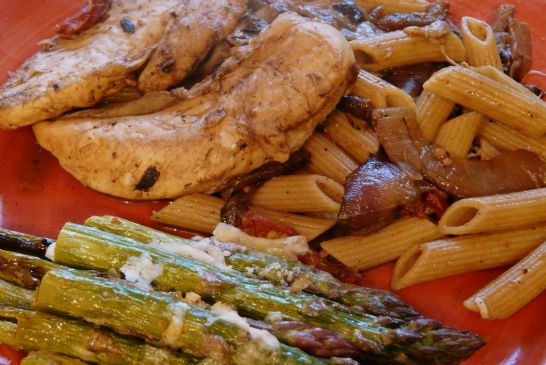 Balsamic Chicken with Whole Wheat Penne Pasta