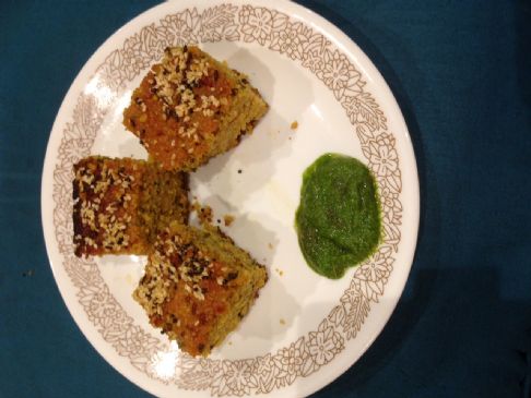 Quinoa Handvo with Urad-Chana-Toor Dal with Methi leaves - PBDAVE