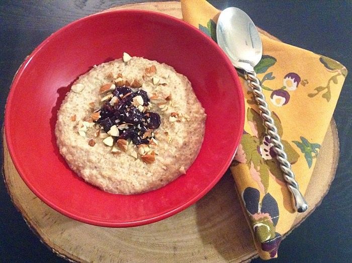 Vegan Breakfast Recipes: Cherry Almond Quinoa Porridge