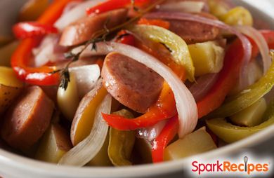 Slimmer Sausage and Peppers