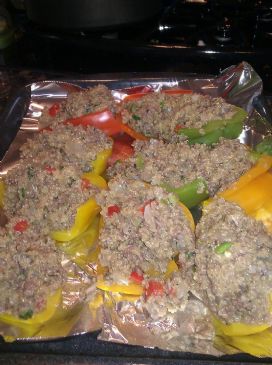 Amanda's Stuffed Peppers with Bison and Quinoa