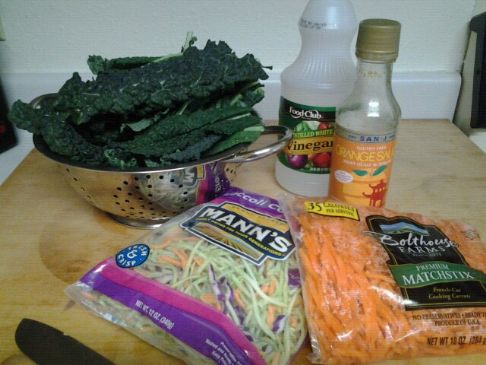 Tri Color Kale Salad w/Asian Orange Dressing