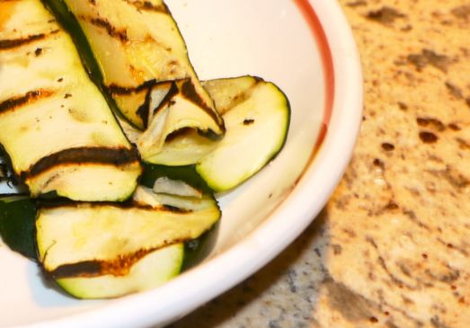 Grilled Lemon Garlic Zucchini