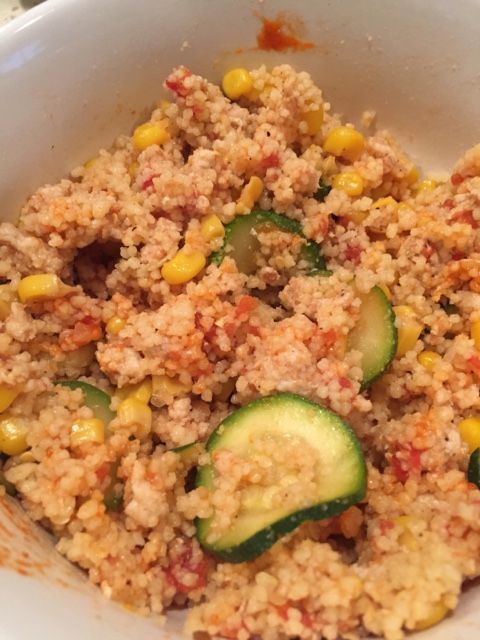 Couscous With Ground Turkey and Veggies