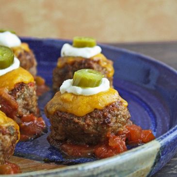 Loaded Nacho Meatballs