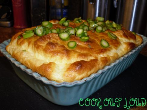 Mozzarella Cheese Souffle - under 200 calories (by www.cookoutloud.com)