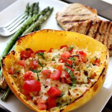 Baked Margherita Spaghetti Squash