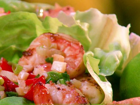 Thai Prawn Lettuce Wraps