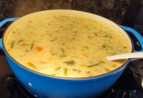 Doris's Cream of Chicken Vegetable Soup
