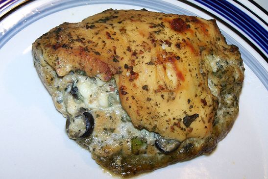 Stuffed Pesto Marinaded Chicken Breast