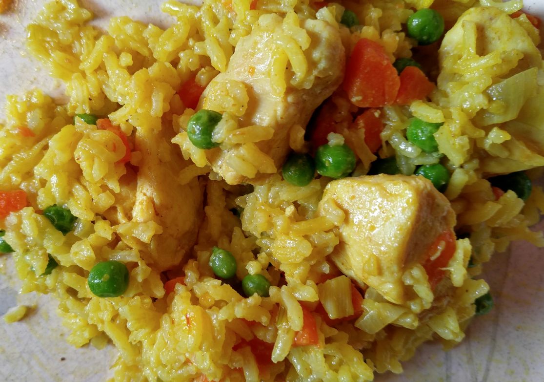 Saffron Rice Curry Chicken