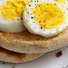 Breakfast Sandwich - Hard Boiled Egg and English Muffin (270 Cal)