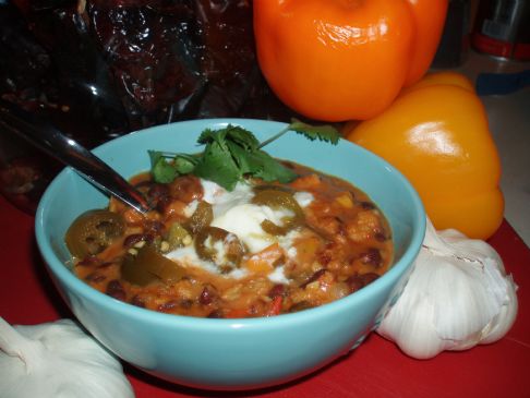 Convertible Mexican Black Bean and Veggie Soup
