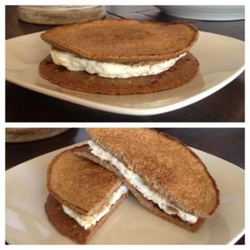 Egg White Oatcake Sandwich