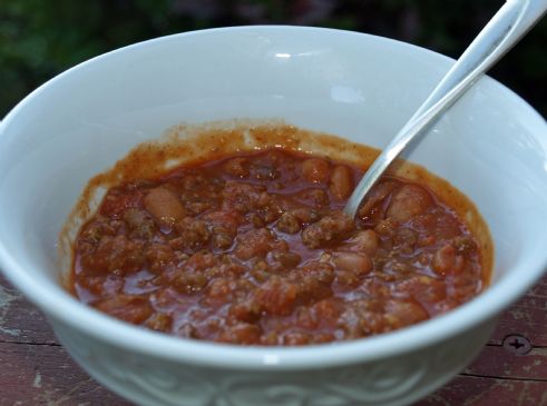 Shredded Chili with Pinto Beans