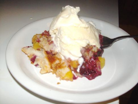 Blueberry and Peach Cobbler
