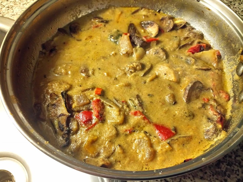 Thai Green Curry with Roasted Vegetables